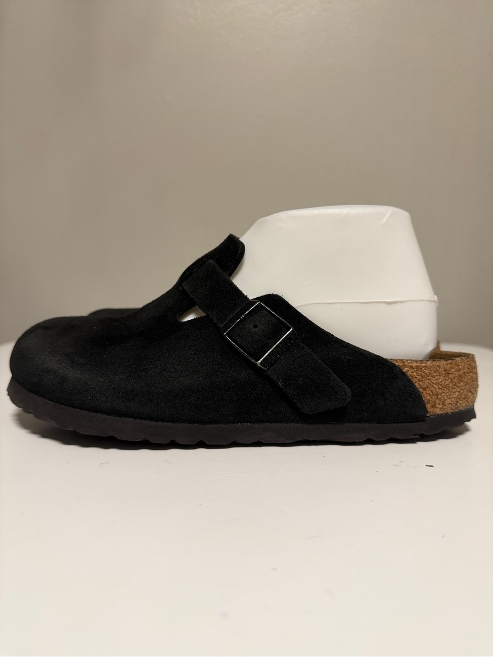 Birkenstock Boston Soft Footbed Black Suede Leather Women’s EU 38 US 7